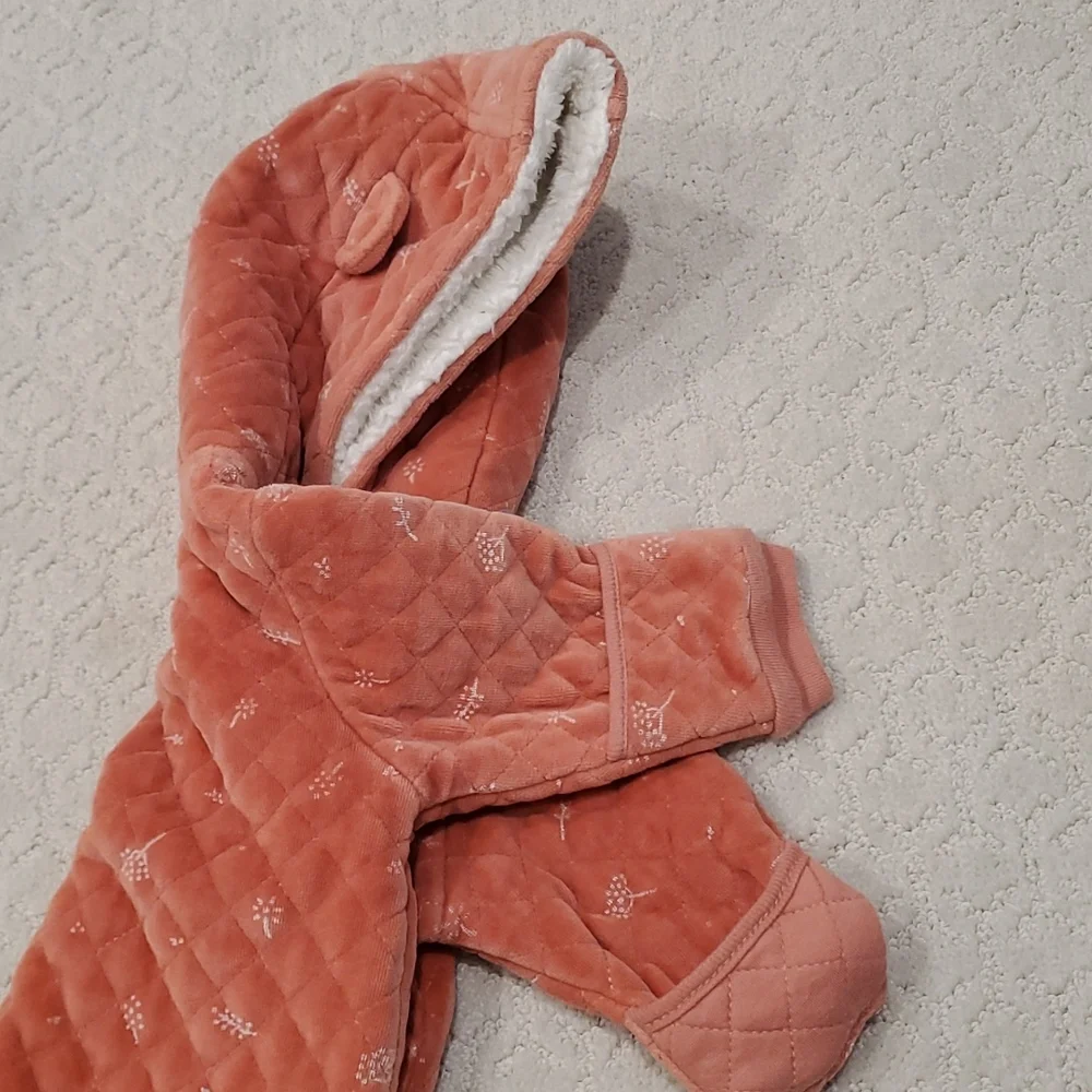 Nordstrom Baby Print Bunting in Pink Desert Dottie - Picture 6 of 8
